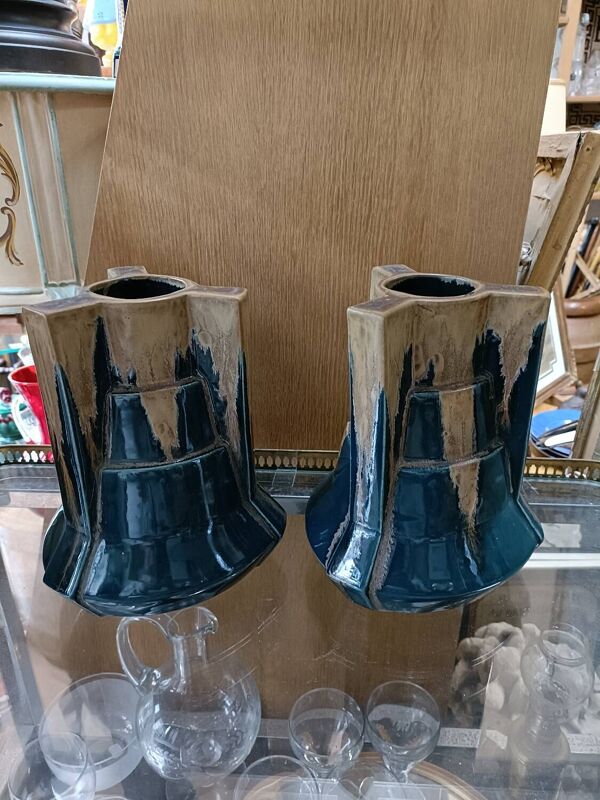 Paire de vases madeleine Brault