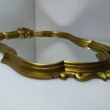 Baroque-style gold mirror 62 cm by 45 cm