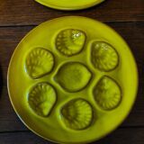 Shell oyster plates series of six 20th century