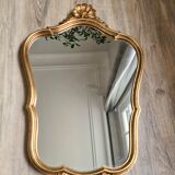 Old golden mirror rococo