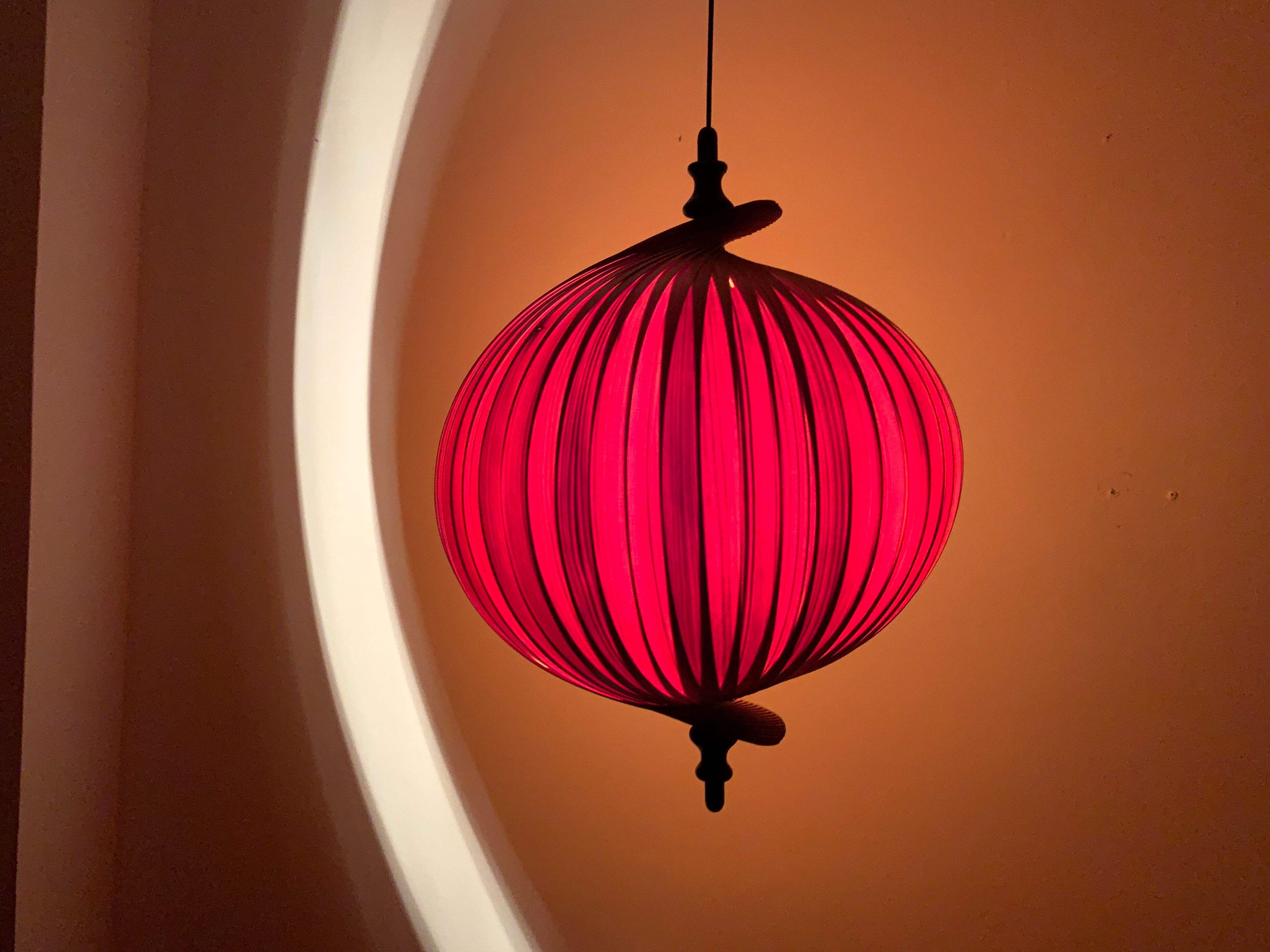 XXL swedish Mid-Century Modern moon pendant lamp