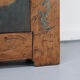 Cabinet de mariée primitif en art populaire peint de ferme antique du XVIIIe siècle