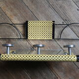1950s perforated metal coat holder
