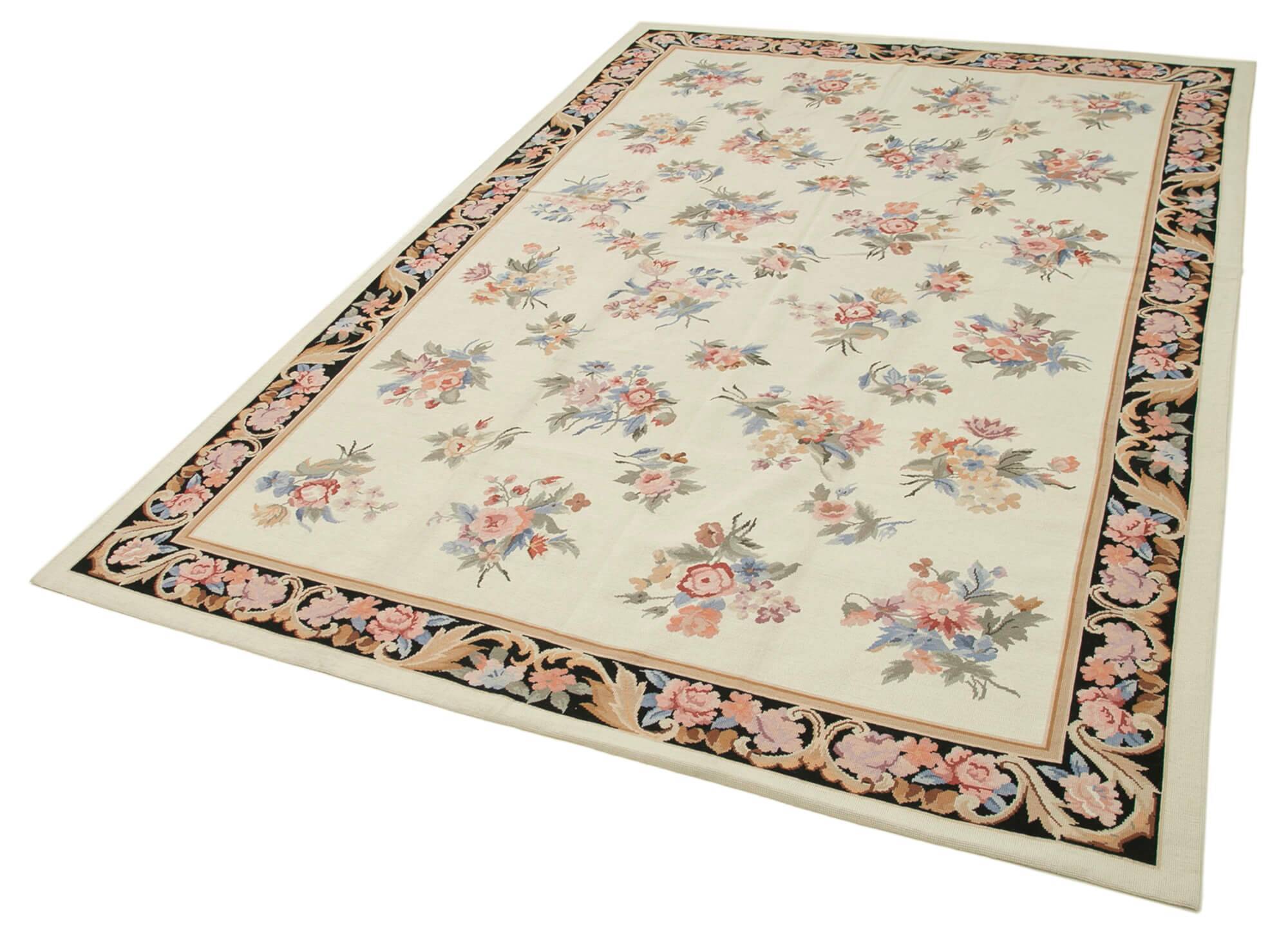 Handmade Vintage Flatweave Needlepoint Kilim 182 cm x 273 cm