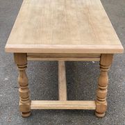 Renovated extendable farmhouse dining table in oak, 20th century, 170-250cm.