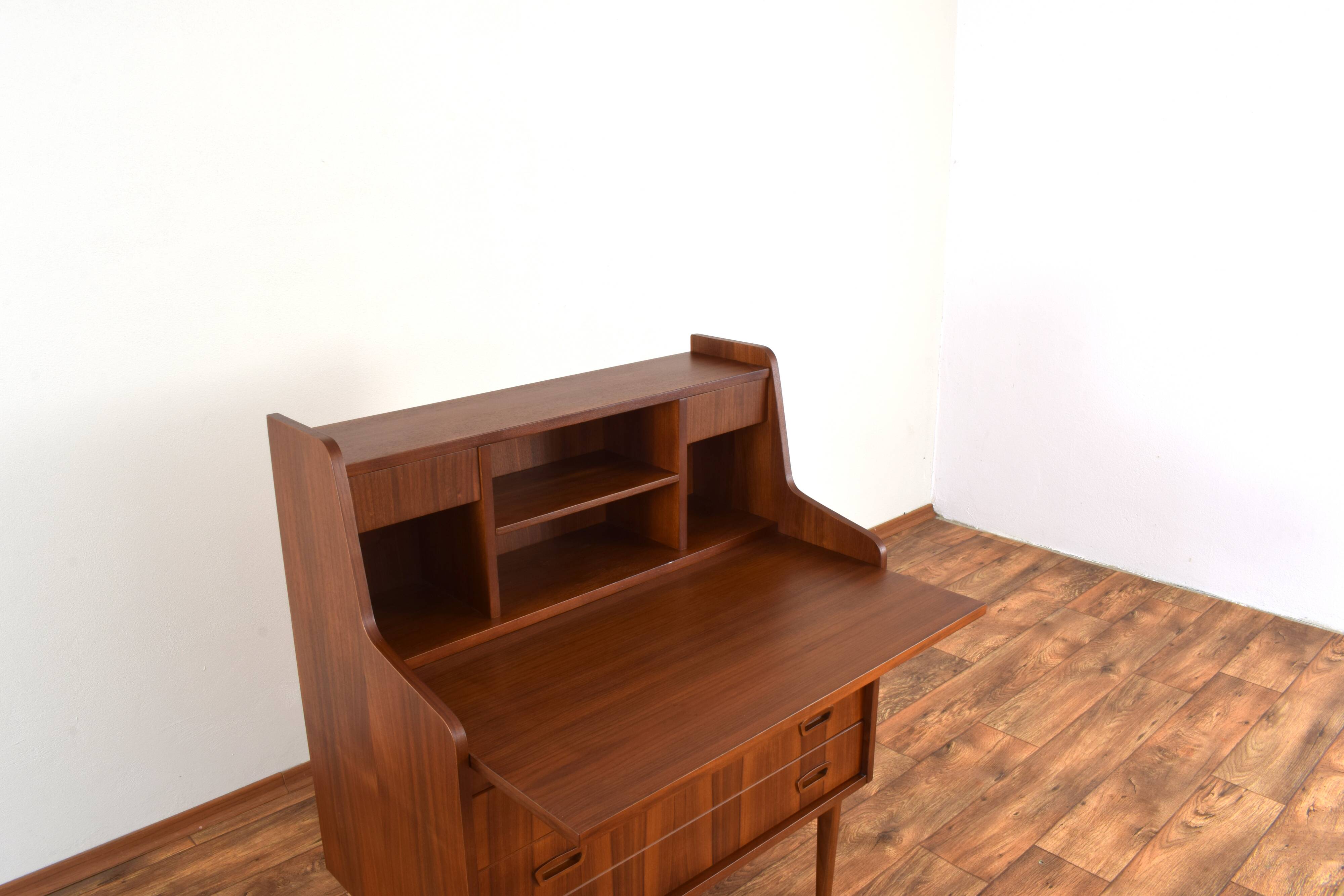 Mid-Century Danish Walnut Secretary, 1960s.