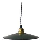 Industrial enamel pendant lamp