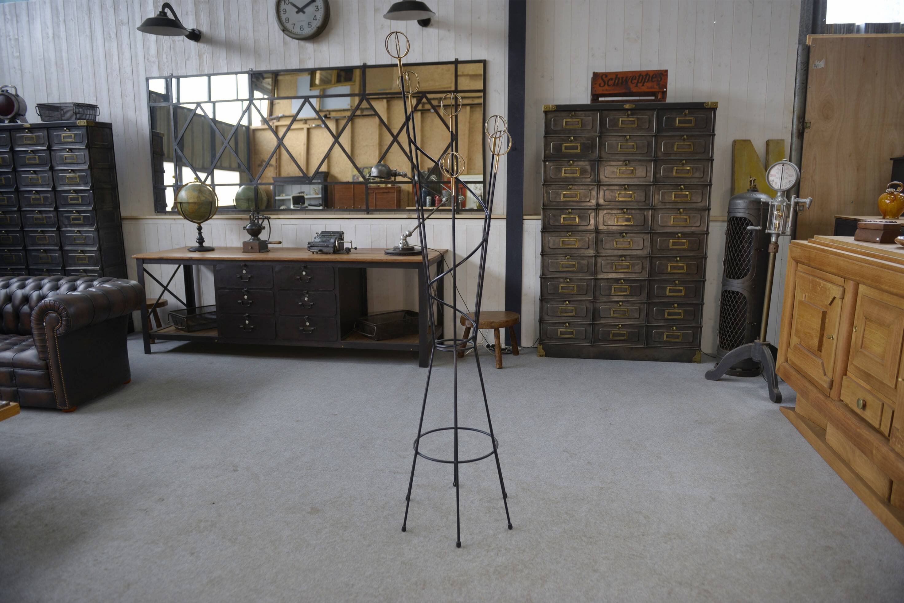 "Astrolabe" coat rack by Roger Feraud, 1960