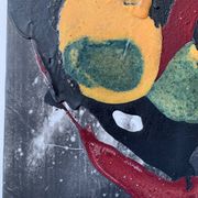 Philippe Pastor (né En 1961) Composition Abstraite Peinture à l'Huile Sur T
