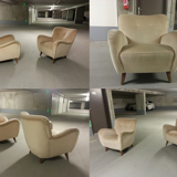 1/2 Armchair club Teddy organic 50s 60s