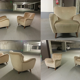 1/2 Armchair club Teddy organic 50s 60s