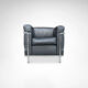 LC2 armchair by Le Corbusier et al. for Cassina 1990s