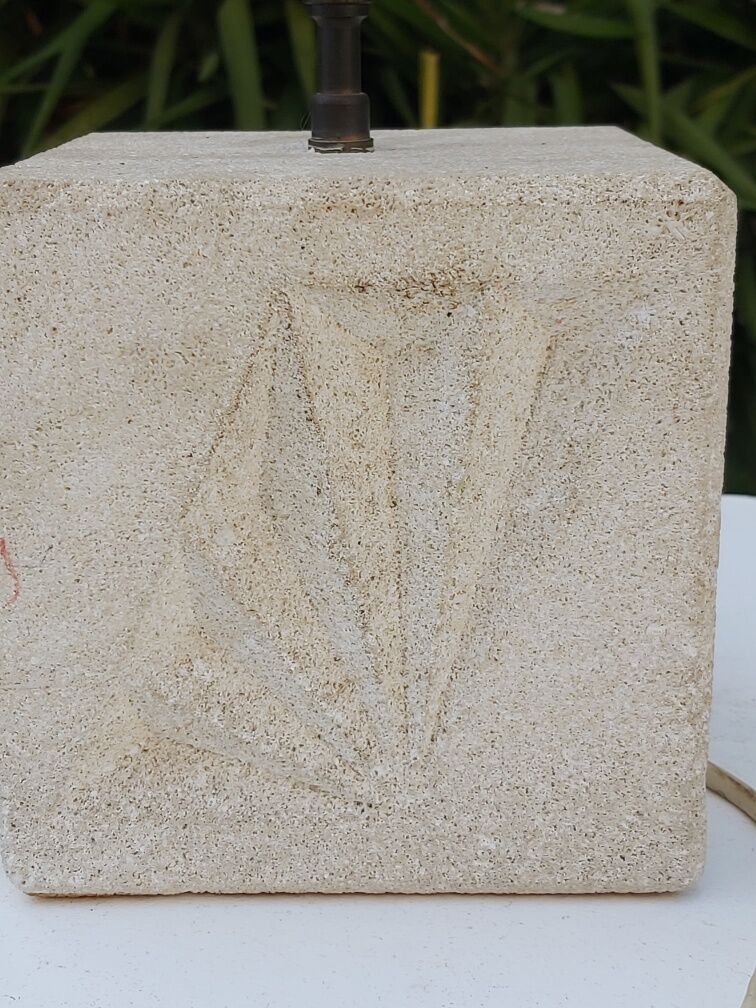 Vintage stone lamp 70s