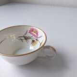 Set of 6 Berry Limoges flower porcelain tea coffee cups