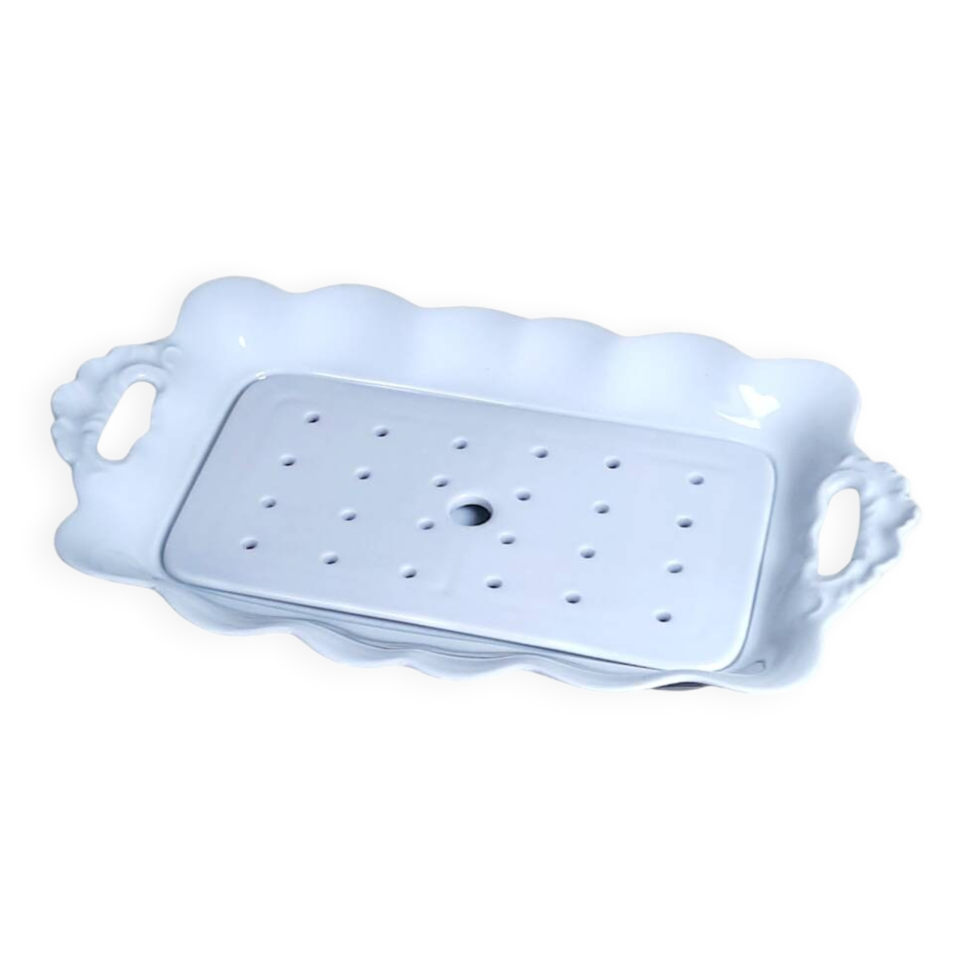 Limoges porcelain asparagus dish