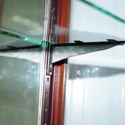 Rare glass-fronted Victorian apothecary cabinet.