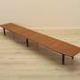 Danish teak sideboard in low architectural form, Scandinavian Modern design, 1970s