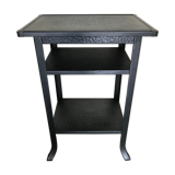 Console table riveted metal 1940 industrial