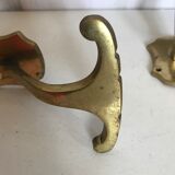 Pair of brass patères