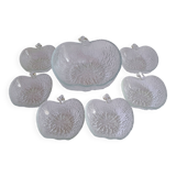 Apple-shaped dessert set