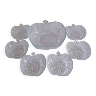 Apple-shaped dessert set