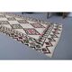 Vintage Turkish Hand-Knotted Wool Cotton White Runner 80x401