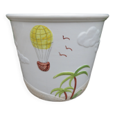 Ceramic cache pot Bassano Italy 60s 70s