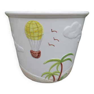 Cache pot en céramique Bassano Italy années 60 70