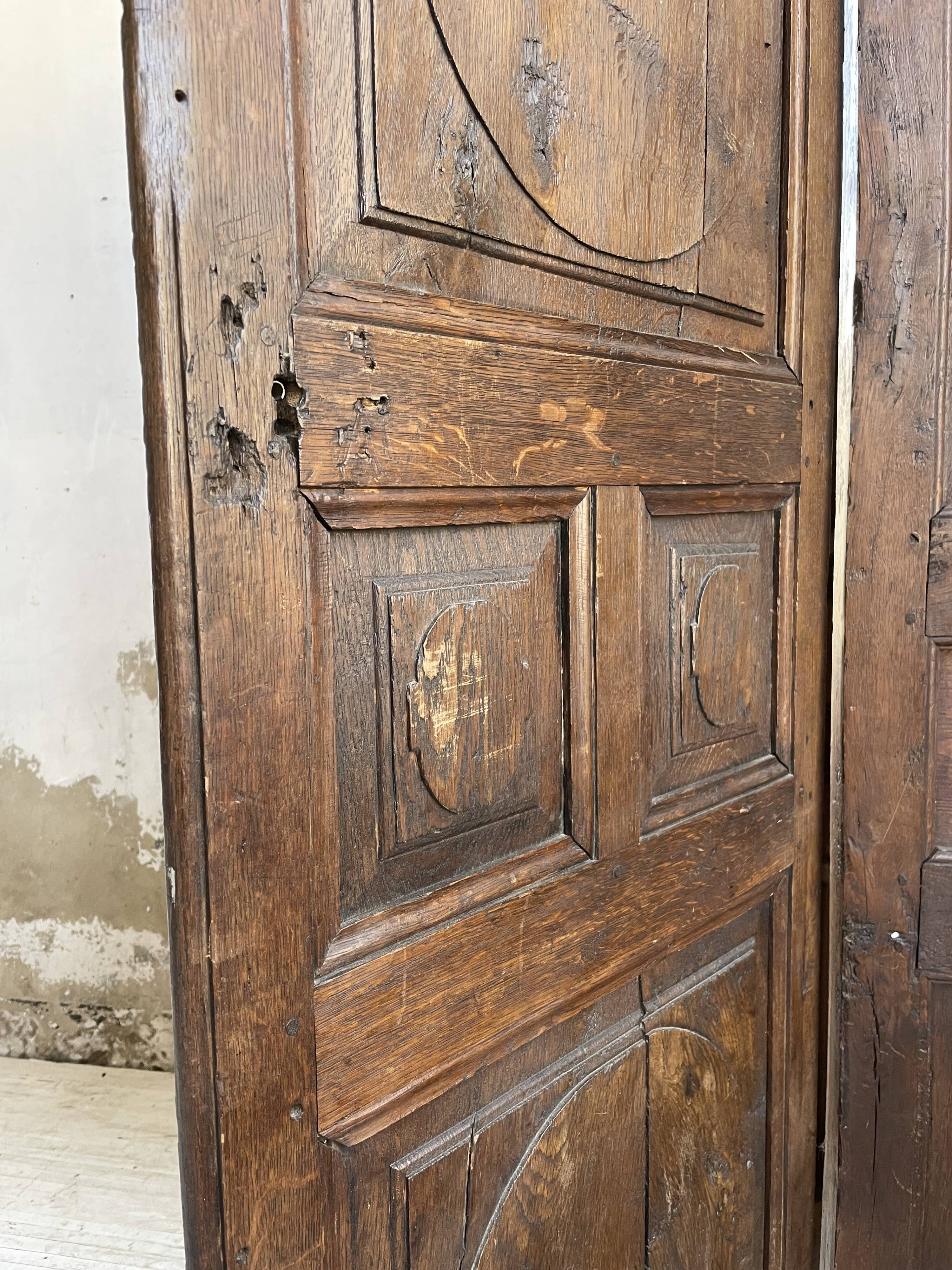 Savoyard solid oak cabinet XVIIIth