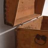 Antique trunk with metal frame (c.1900) #80