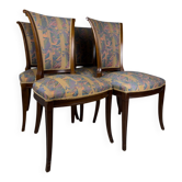 4 chaises de salle à manger, Italie, années 1950