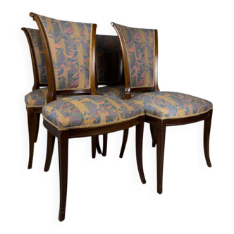 Vintage dining chairs, Italy, 1950s, set of 4
