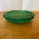 Cendrier Ancien LUMINARC Verre Moulé Vert Vintage