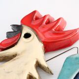 Ceramic rooster wall decoration