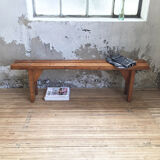 Artisanal pine bench