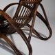 Pair of Sculptural Dutch Rattan Lounge Armchairs, Mid-Century Modern, 1960s