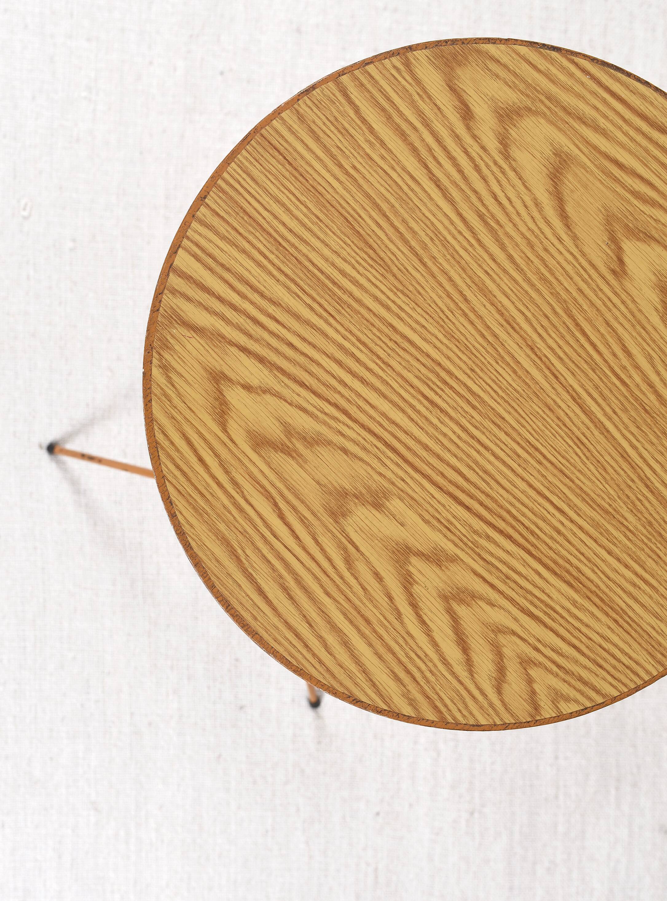 Vintage magazine rack side table