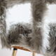 Pelfran mouldy chair in faux grey fur