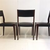 Suite of 6 Scandinavian chairs 1960