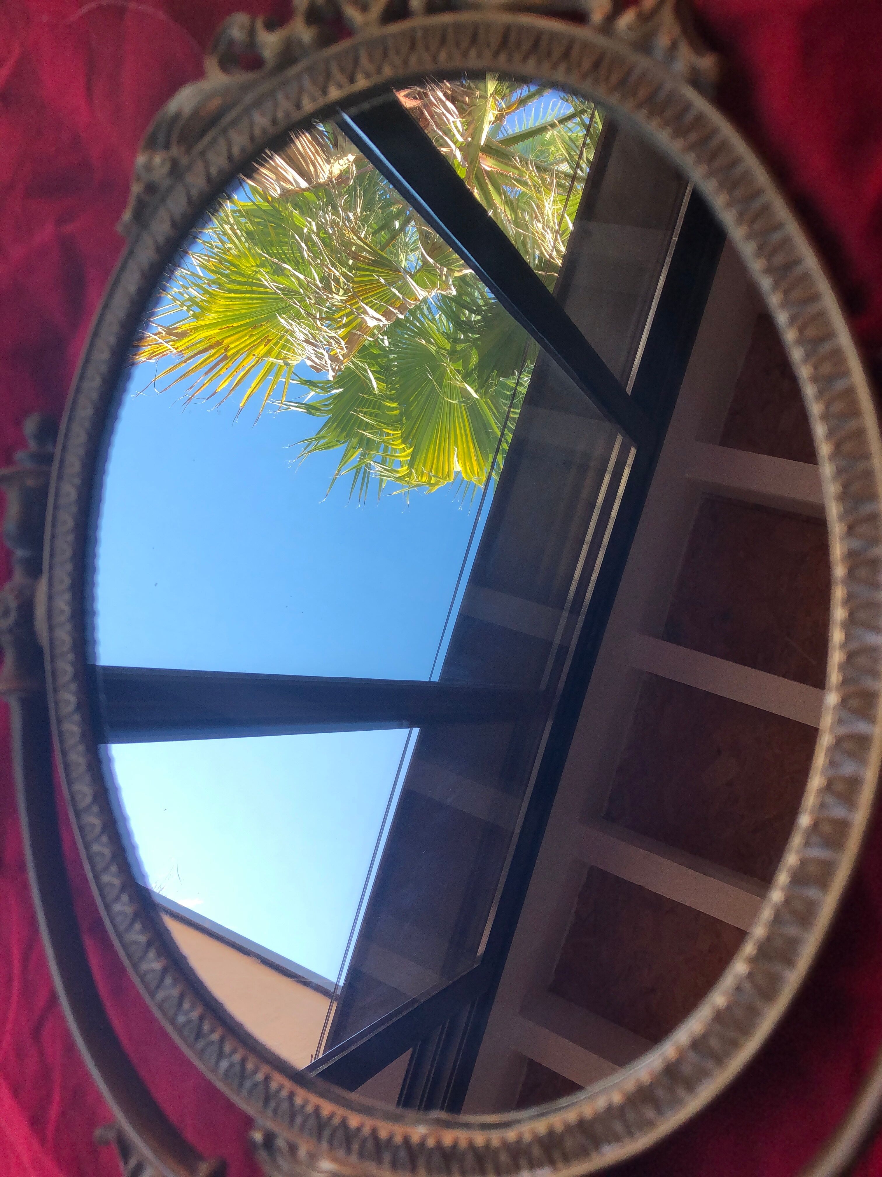 Swivel bronze mirror