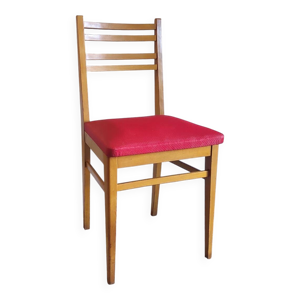 chaise moderniste en - bois massif