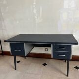 Bureau en métal style Ronéo, années 60-70