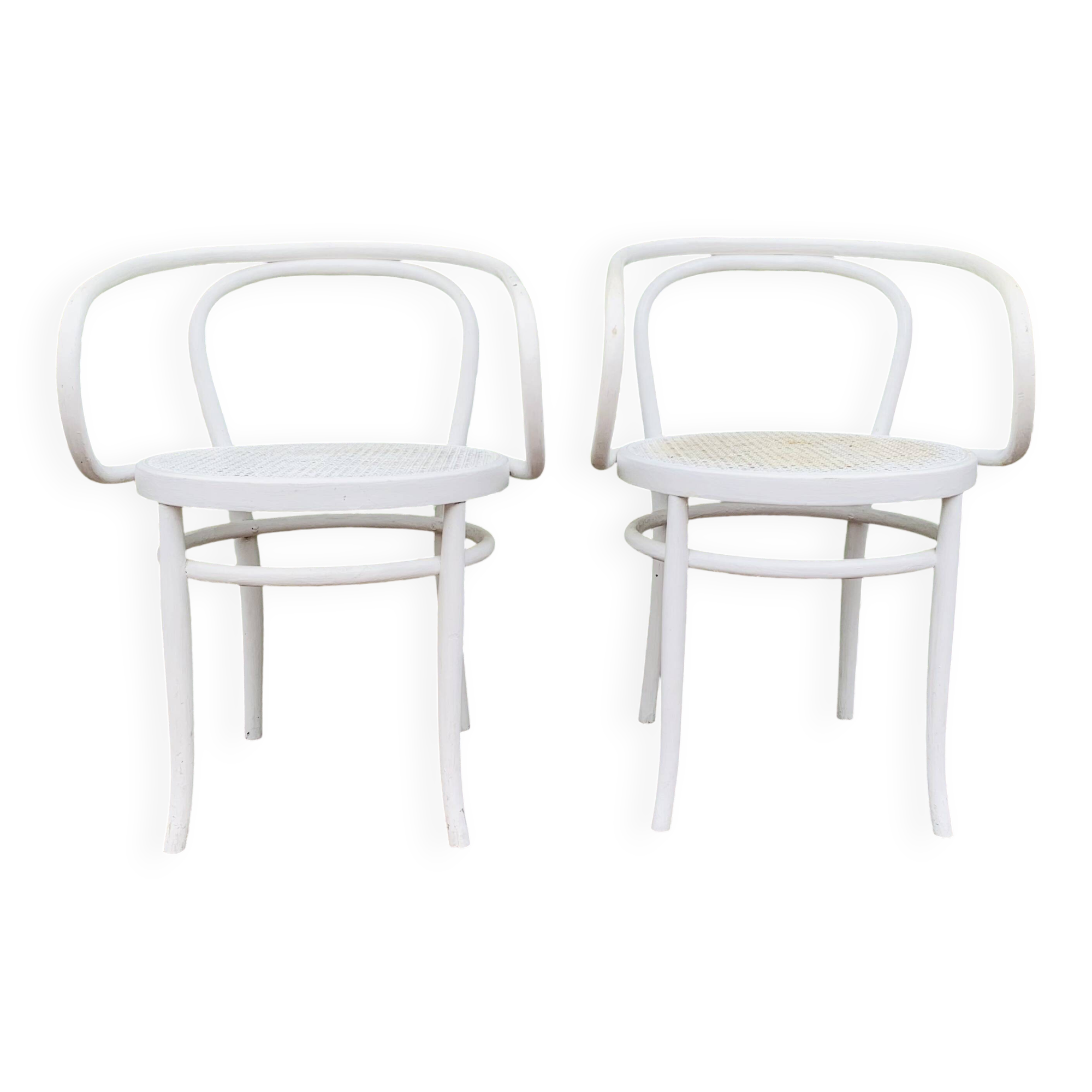 Antique pair of Italian Salvatore Leone chairs
