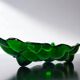 Green depression glass grape shaped vase