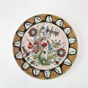 Large vintage ceramic wall dish by Elio Schiavon 1950