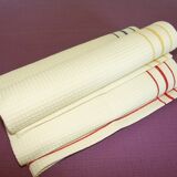 Lot 3 torchons tissage nid d’abeille vintage
