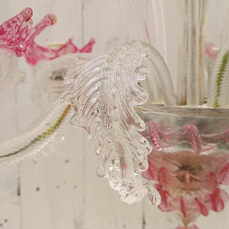 Murano glass chandelier romantic Casanova style
