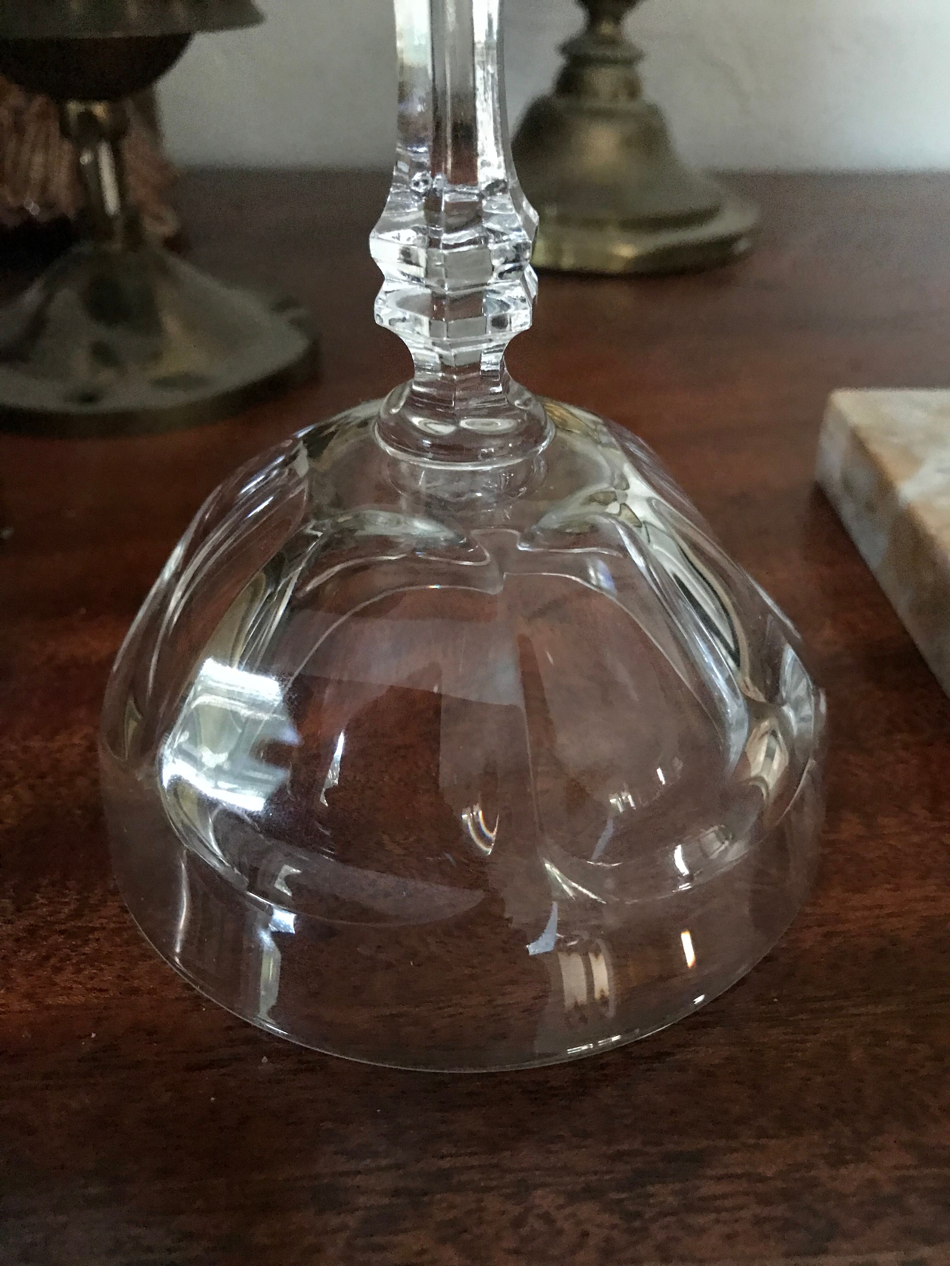 Crystal champagne glasses