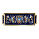 Cake dish cake Gien Renaissance blue background