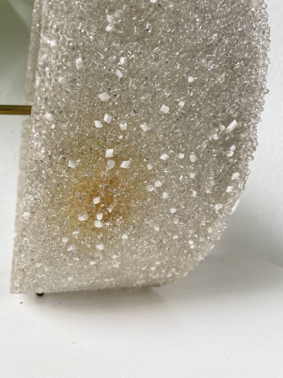 70s granite Perspex pendant light